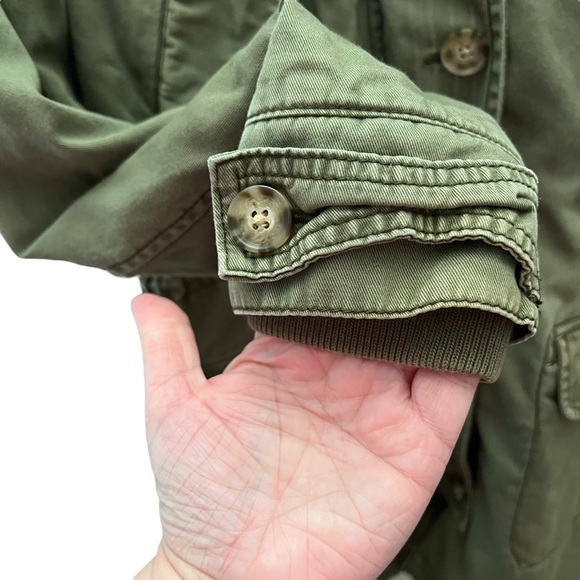 Abercrombie & Fitch Sherpa Lined Hooded Utility Coat Parka Size Small - Picture 6 of 16